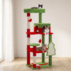 Arbre à Chat Sapin installé dans un salon lumineux