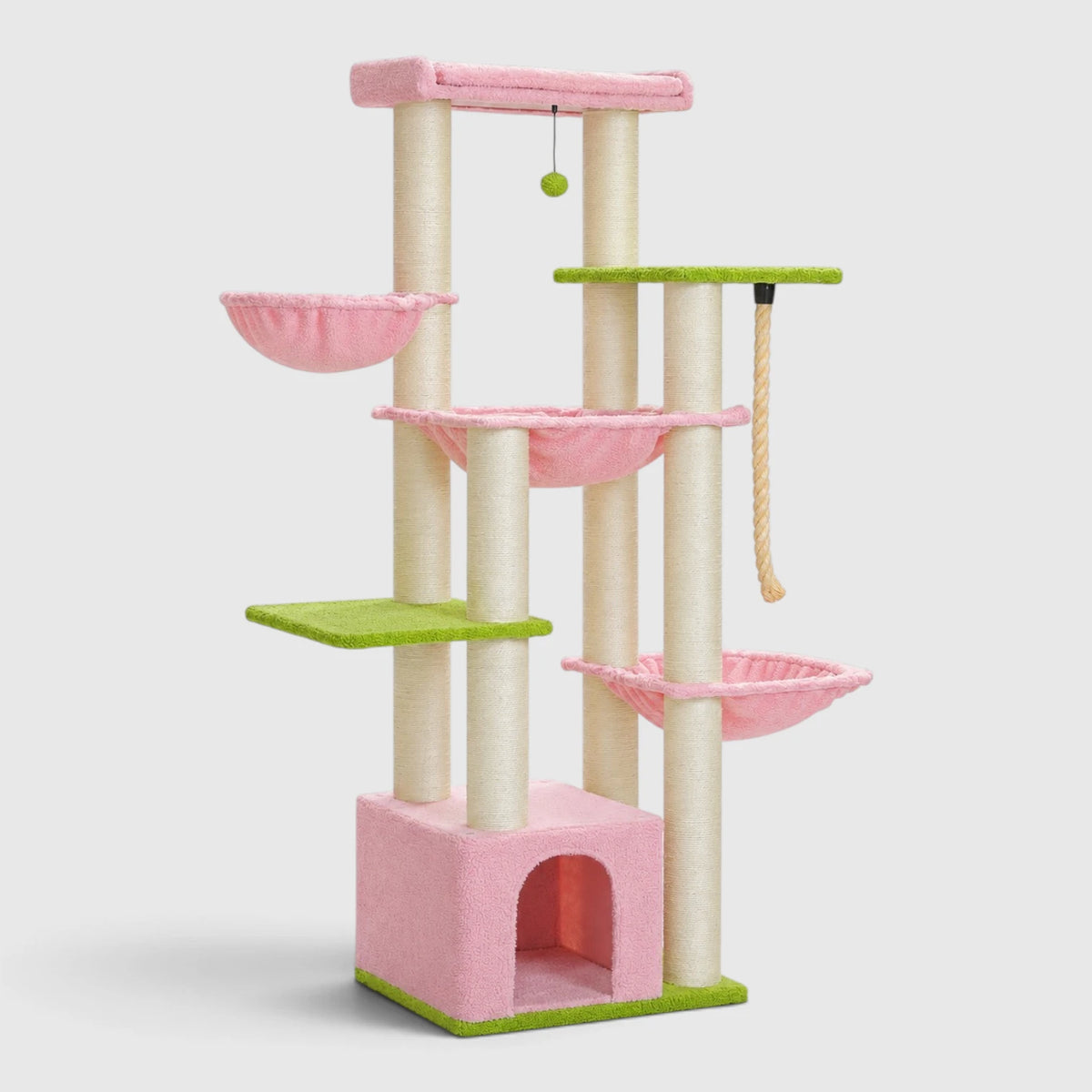 Arbre à Chat XXL Solide coloris Rose