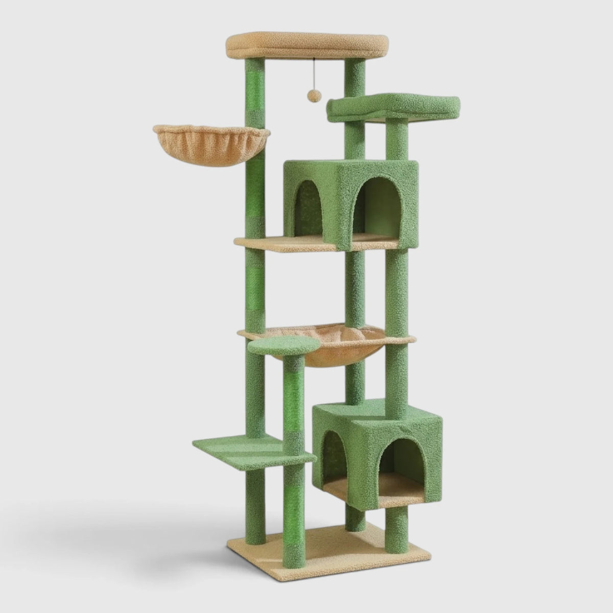 Arbre à Chat 2 Chats coloris Vert