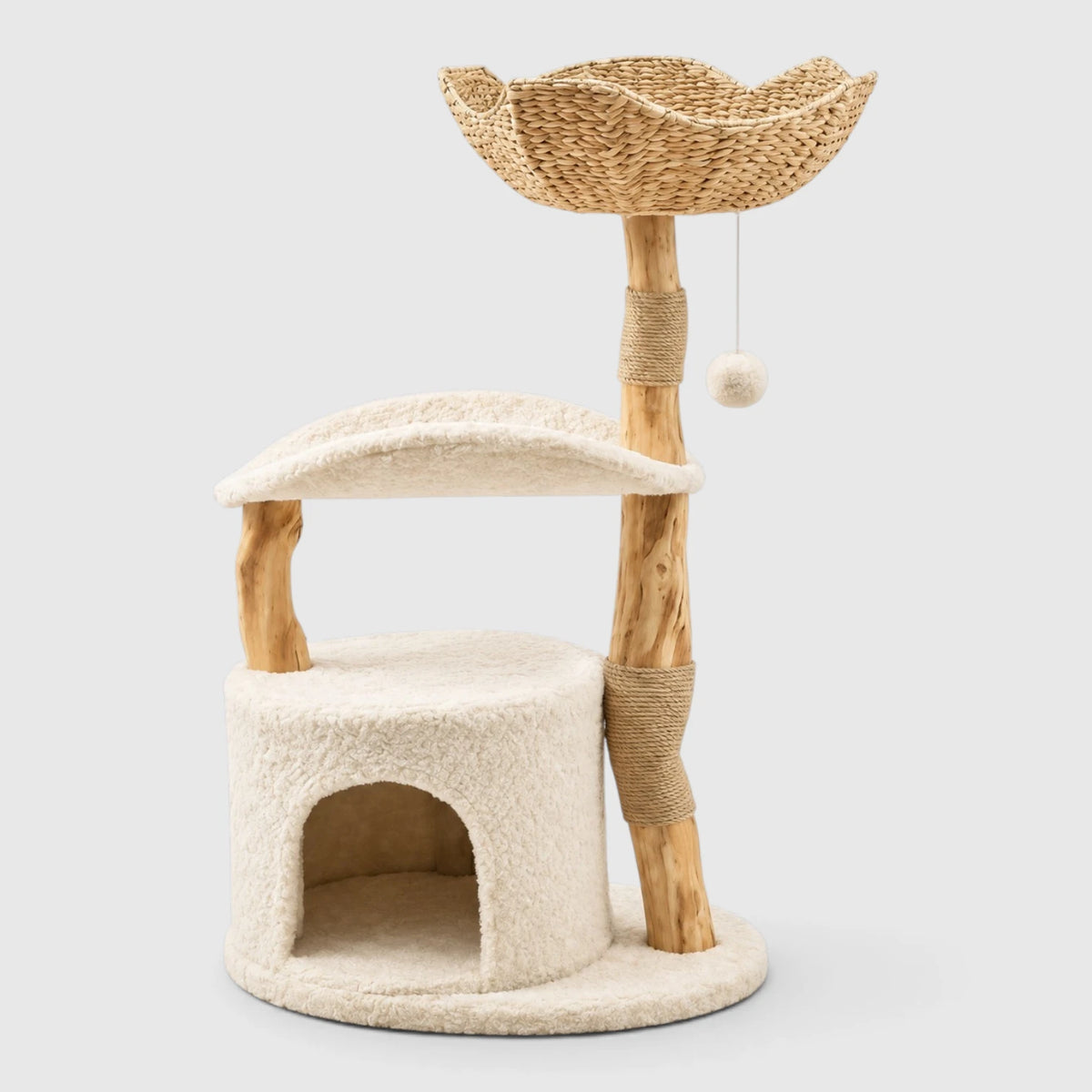 Arbre à Chat Moderne installé dans un salon lumineux