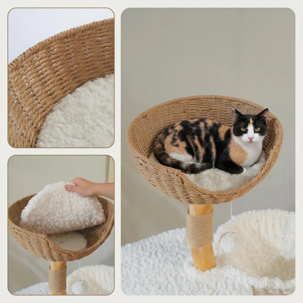 Niche et plateformes de l'l'arbre à Chat Design Scandinave