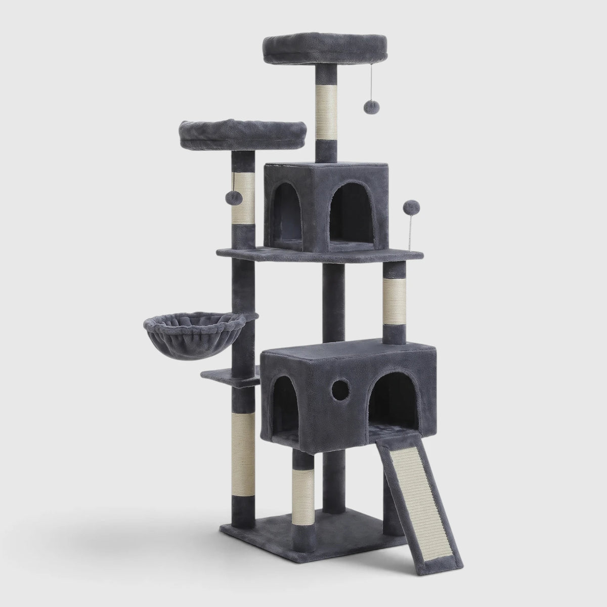 Arbre à Chat avec Hamac coloris Anthracite
