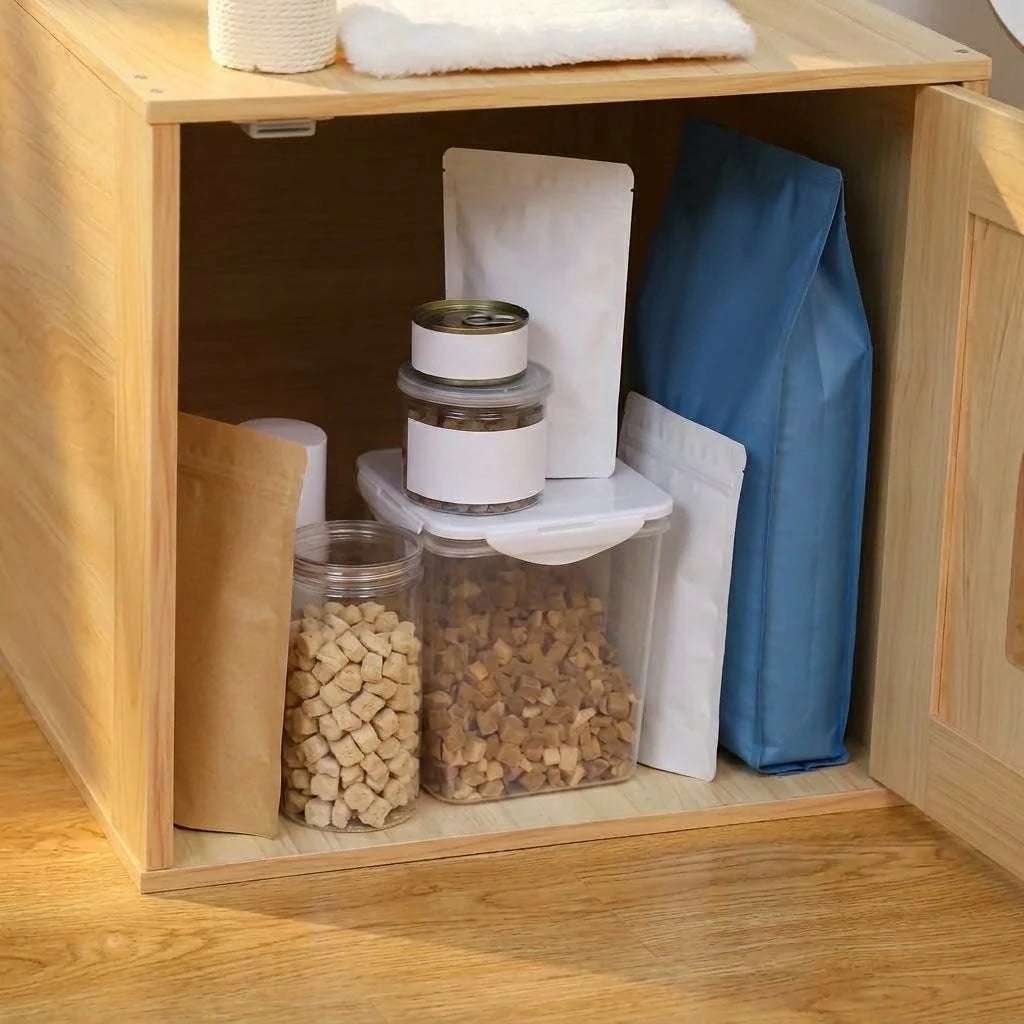 Caisson de rangement de l'l'arbre à Chat avec Litière