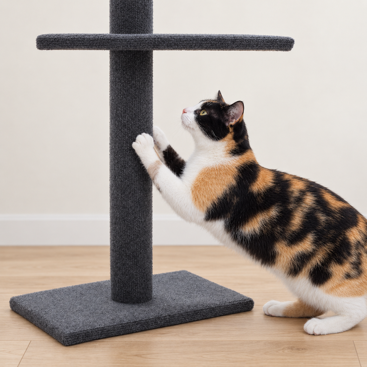 Chat faisant ses griffes sur l'arbre à Chat Télescopique