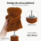 Fixation au plafond sans perçage de l'l'arbre à Chat Champignon XXL