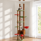 Arbre à Chat Champignon XXL installé dans un salon lumineux