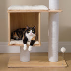 Chat installé dans la niche de l'arbre à Chat Design Luxe