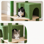 Chat installé dans la niche de l'arbre à Chat 190 cm