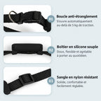 Boucle anti-étranglement, boîtier en silicone et sangle en nylon du collier traceur chat