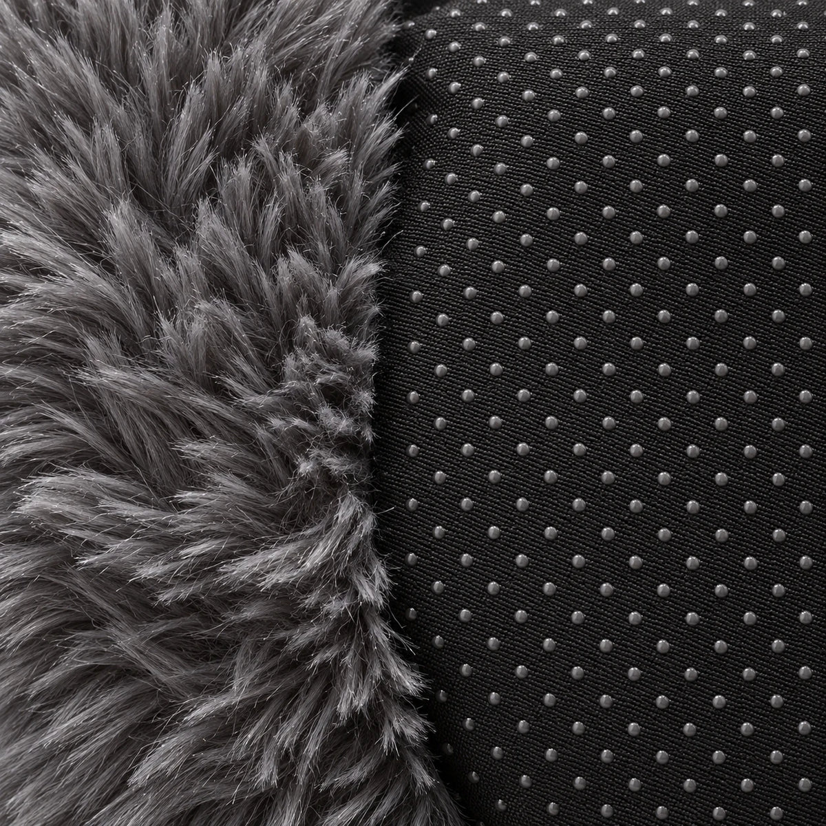 Fausse fourrure et dessous à picots antidérapants du coussin anti stress