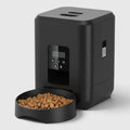 Distributeur automatique de croquettes chat noir, anti-blocage, avec cache de sécurité