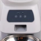 Panneau de commande du distributeur de croquettes connecté avec voyant WiFi