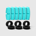 Six filtres turquoise et trois mousses pour fontaine à eau chat de 7 L