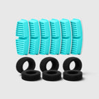 Six filtres turquoise et trois mousses pour fontaine à eau chat de 7 L