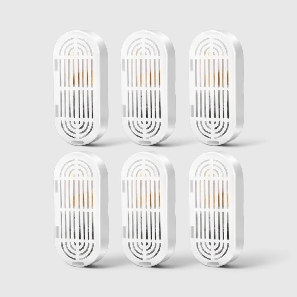 Six filtres de rechange blancs pour fontaine à eau chat