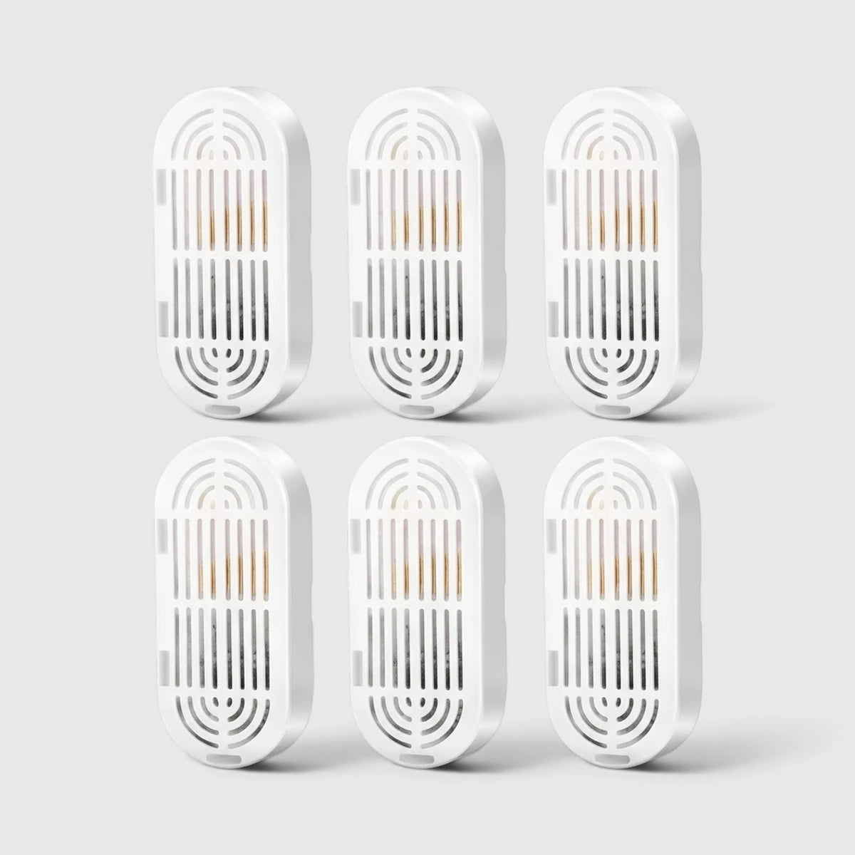 Six filtres de rechange blancs pour fontaine à eau chat