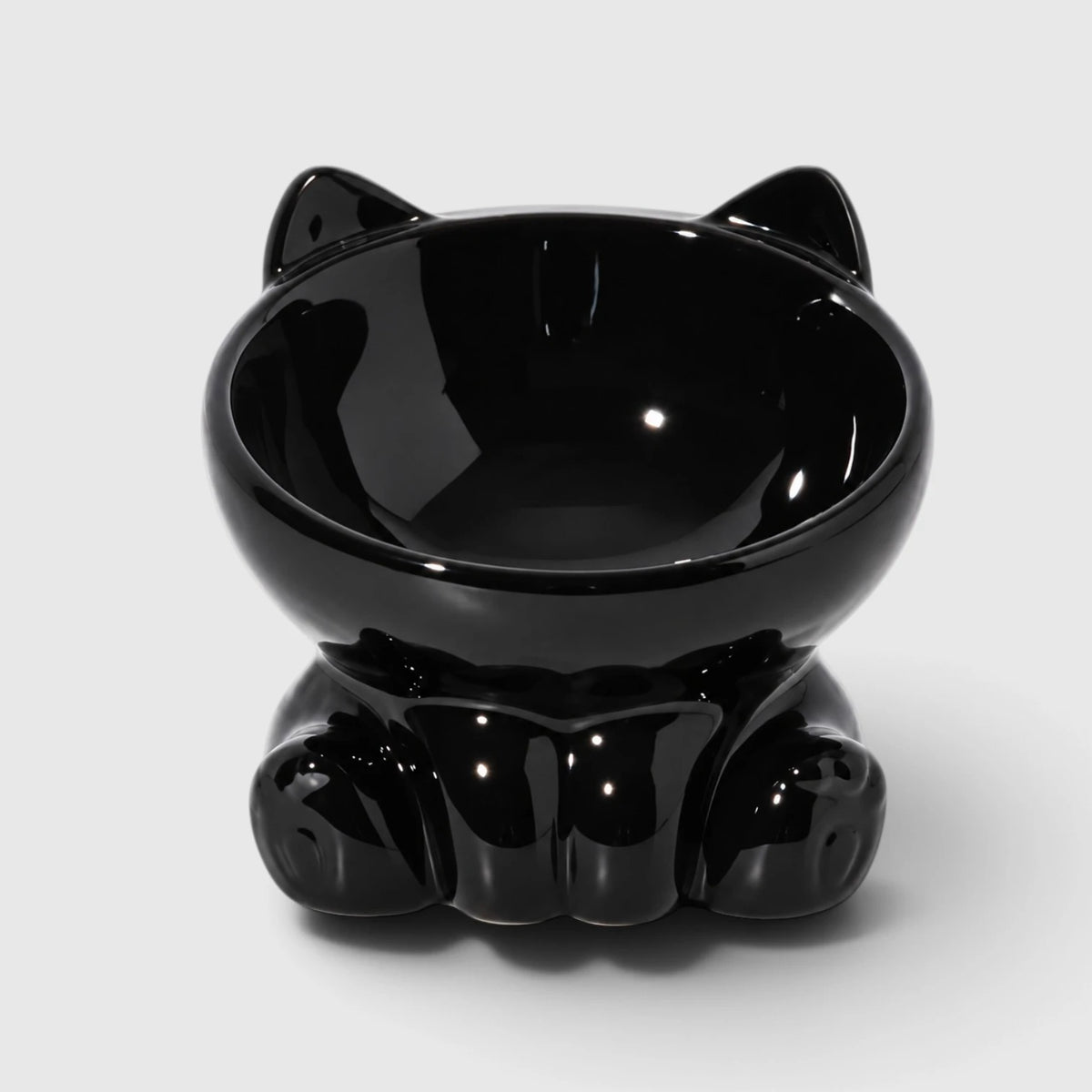 Gamelle chat céramique noire