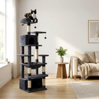 Arbre à Chat pour Gros Chat installé dans un salon lumineux