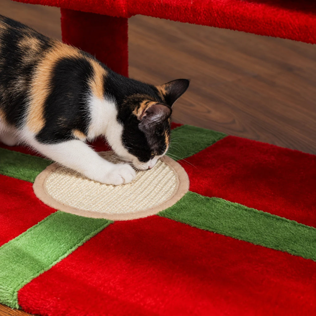 Tapis à griffer cadeau de l'l'arbre à Chat Noël