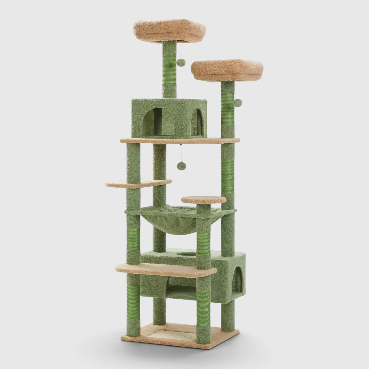 Arbre à Chat Maine Coon coloris Vert