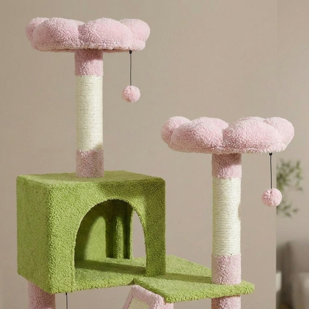 Grand Arbre à Chat coloris Vert
