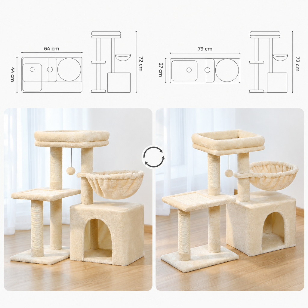 Les deux coloris de l'l'arbre à Chat Petit Espace