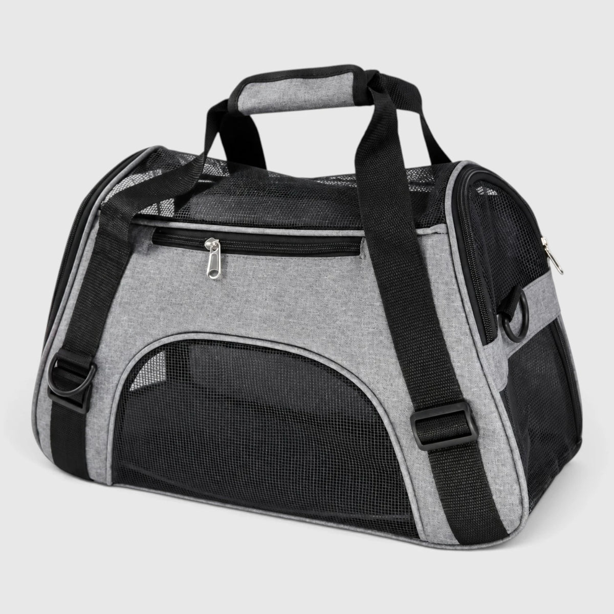 Sac de transport chat gris et noir